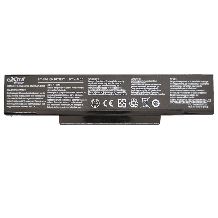 Baterie laptop MSI GX600 M662 Clevo M660 Asus A9 X56 X56K Z53 Z53J Z53S BTY-M66 M660NBAT-6, 6 celule, 4400mAh, 10.8V, Li-Ion