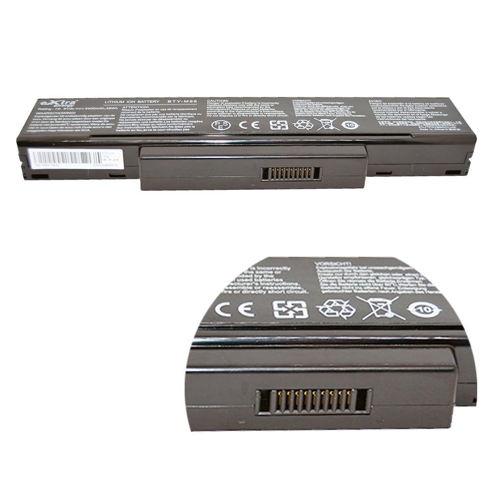 Baterie laptop MSI GX600 M662 Clevo M660 Asus A9 X56 X56K Z53 Z53J Z53S BTY-M66 M660NBAT-6, 6 celule, 4400mAh, 10.8V, Li-Ion