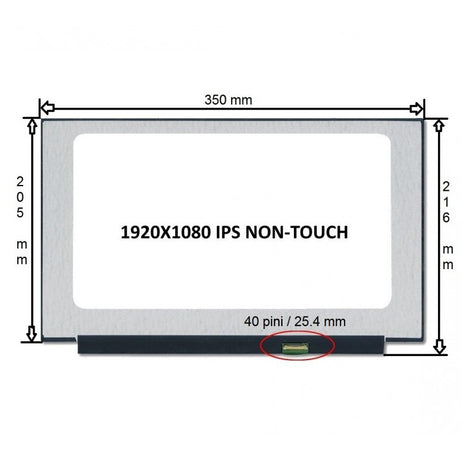 Display laptop 15.6 inch subtire Full HD IPS 40pin NE156FHM-NX2 144hz fara prinderi