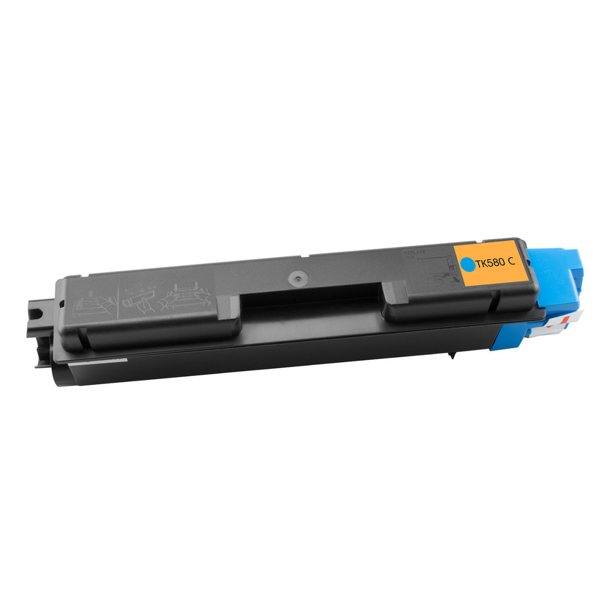 Toner compatibil Premium Economy Kyocera TK580 C, Cyan, 2800 pagini
