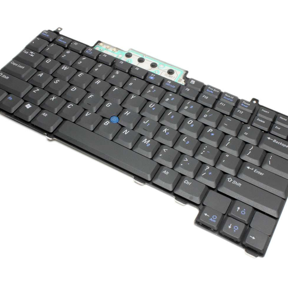 Tastatura laptop pentru Dell Latitude D620 D630 D631 D820 D830 Precision M65 M2300 M4300, US International, fără iluminare, fără NumPad