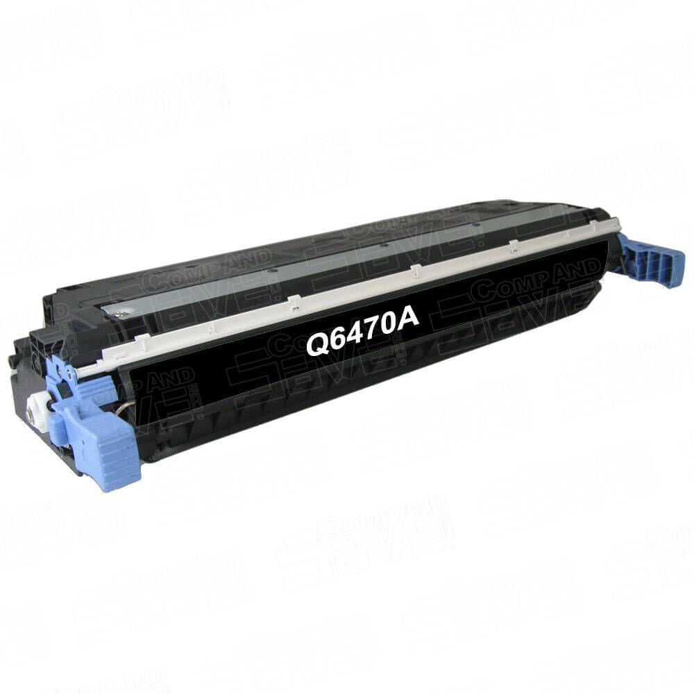Toner compatibil HP 502A Q6470A, Negru, 6000 pagini