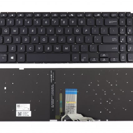 Tastatura laptop pentru Asus Vivobook X512D X512DA X512DK X512J X512JA X512JP F512 Y5200FB V5000 iluminata, US International, fără iluminare, cu NumPad