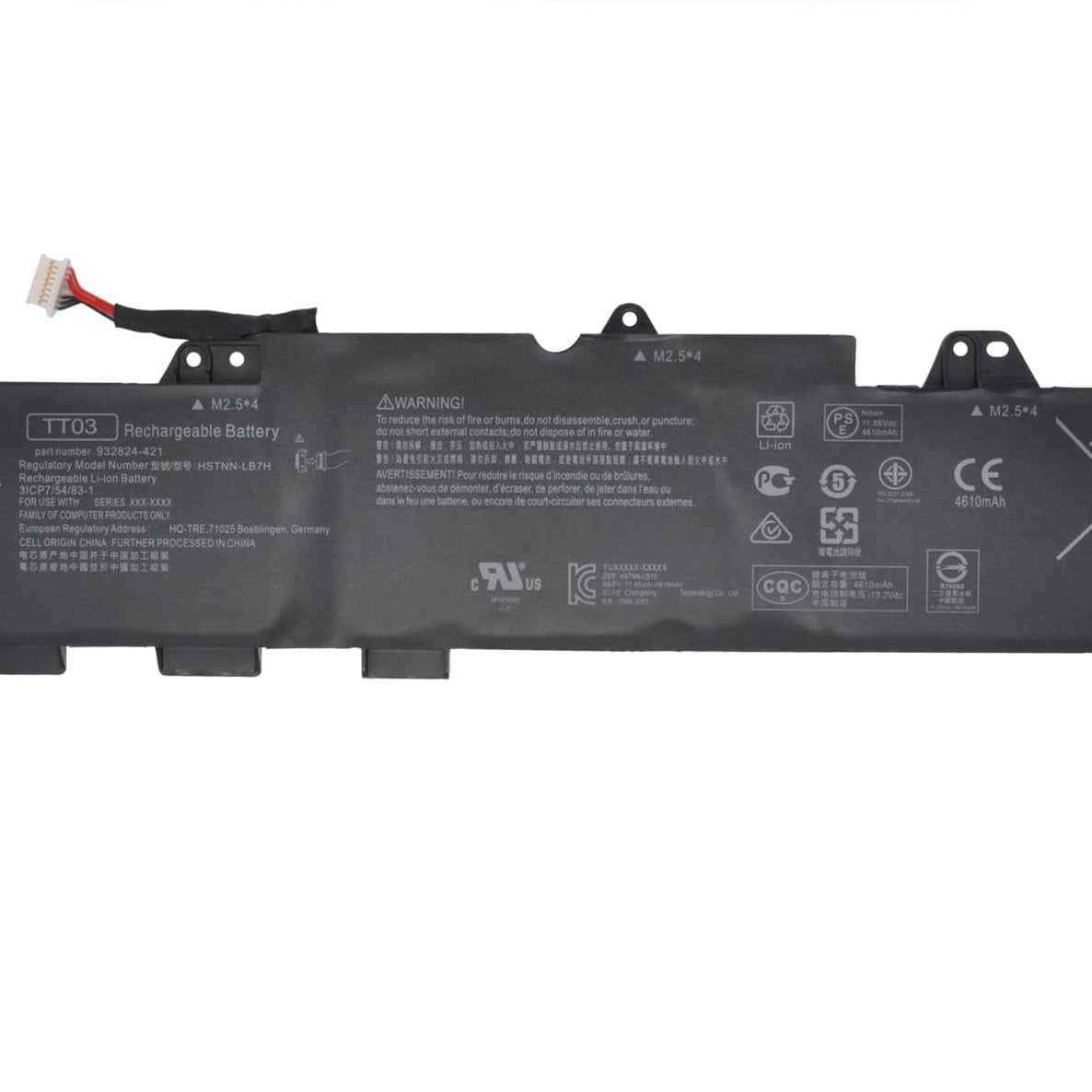 Baterie laptop HP EliteBook 755 850 G5 850 G6 ZBook 15U G5 G6 HSTNN-LB8H HSTNN-DB8K TT03XL, 3 celule, 4400mAh, 11.1V, Li-Ion