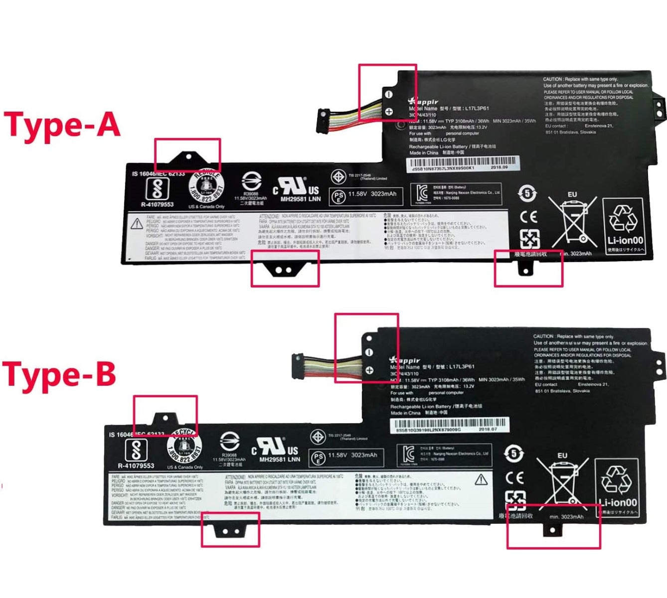 Baterie laptop Lenovo IdeaPad Yoga 720-12IKB 330-11IGM 320S-13IKB Flex 6-11IGM 7000-13 L17M3P61 L17C3P61 model A, 3 celule, 2000mAh, 11.52V, Li-Ion