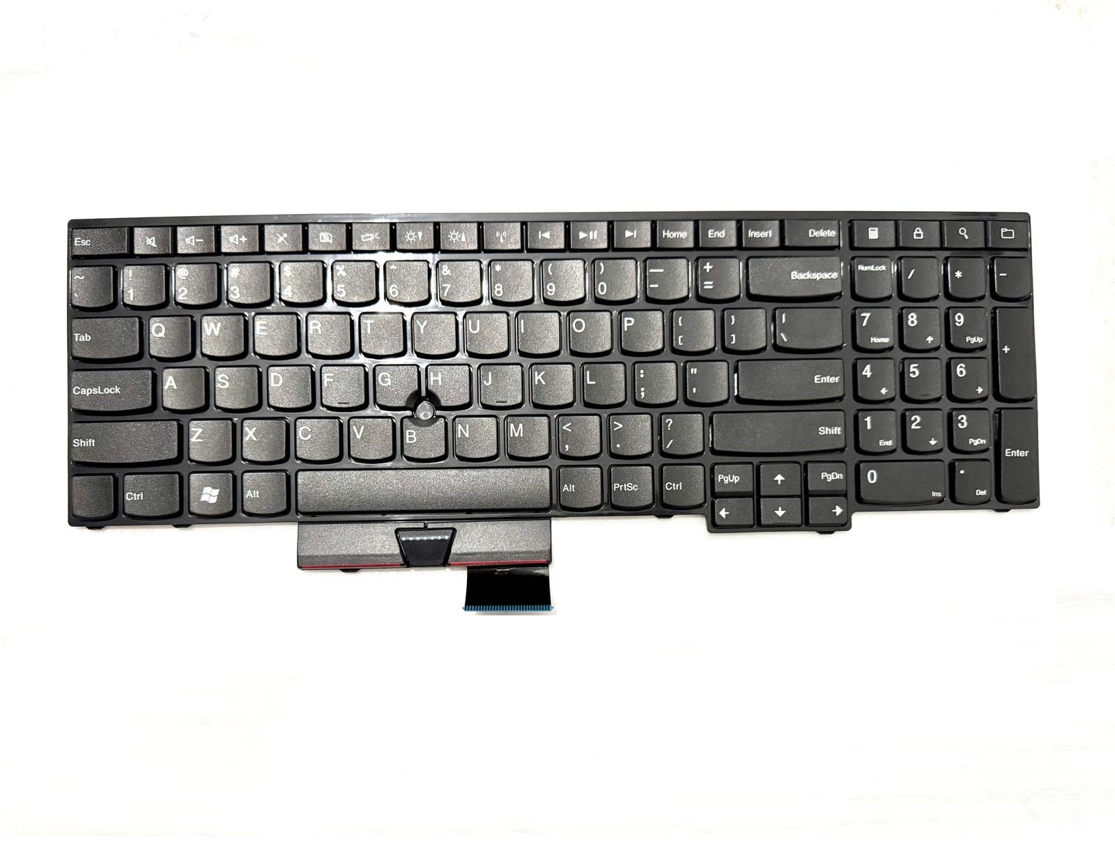 Tastatura laptop pentru Lenovo Edge E530 E530C E535 E545 130NV1A00 MP-11H53US-698 GL-105US 04W2443 0B35396 64B0HE no pointer, Nordic, fără iluminare, cu NumPad